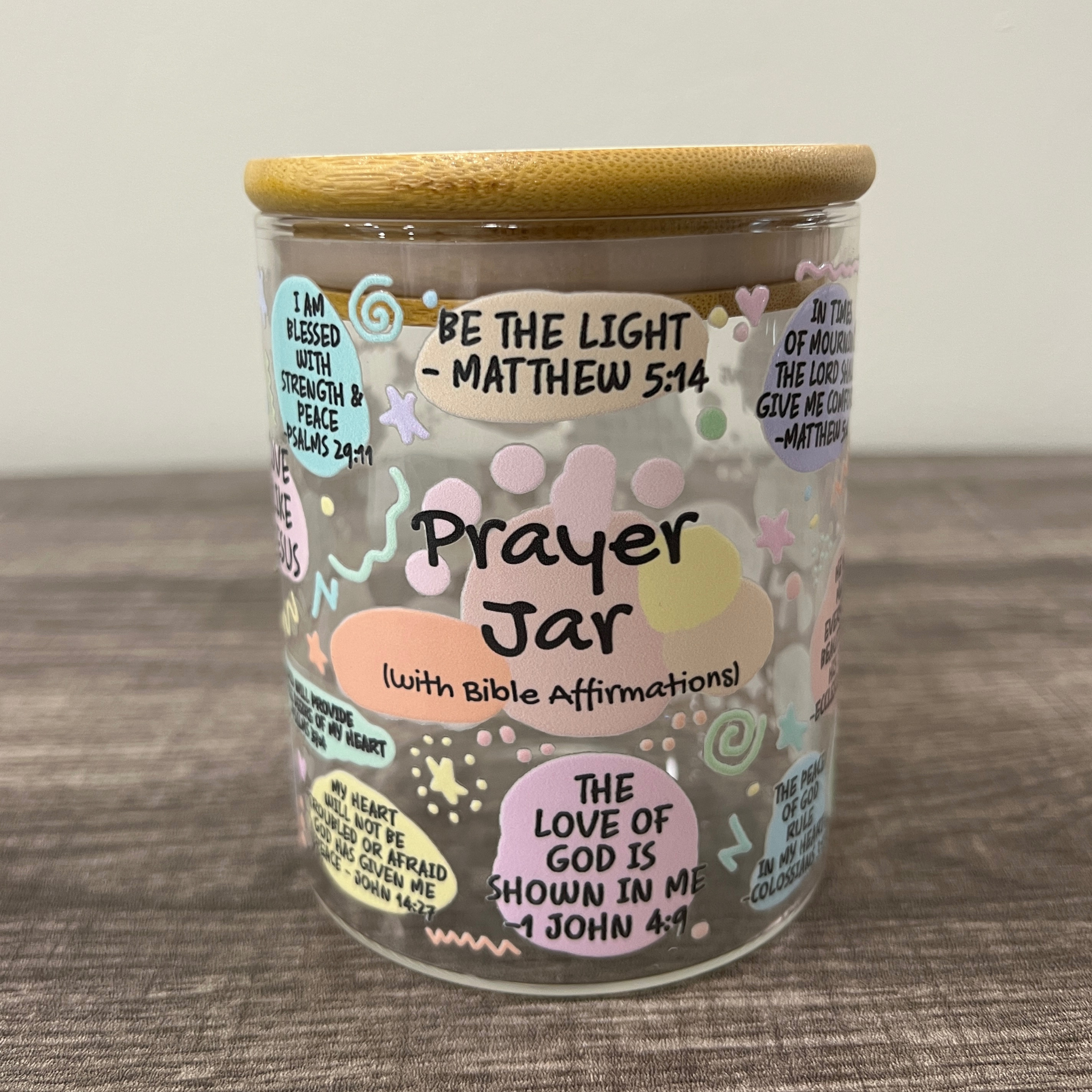 Bible Affirmations Prayer Jar