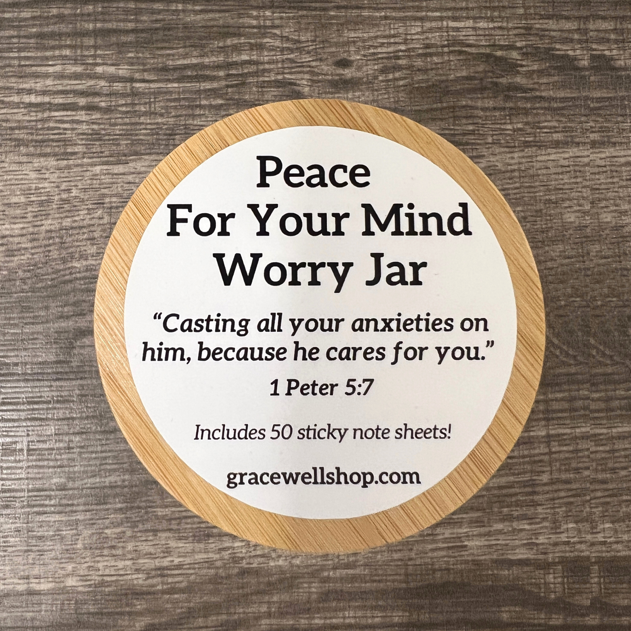 Faith Over Fear Worry Jar