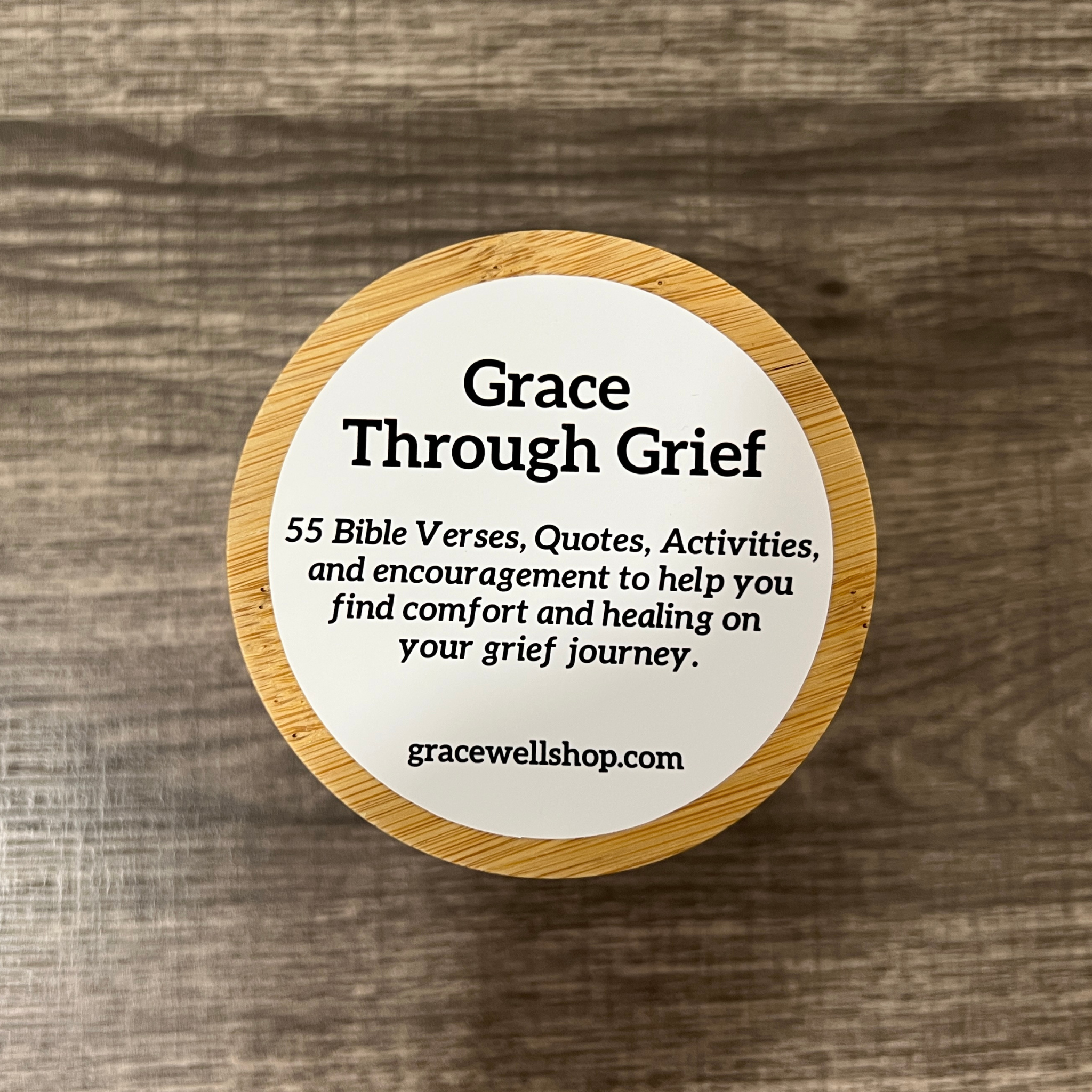 Grace Through Grief (Man of God Stand Firm) Grief Jar