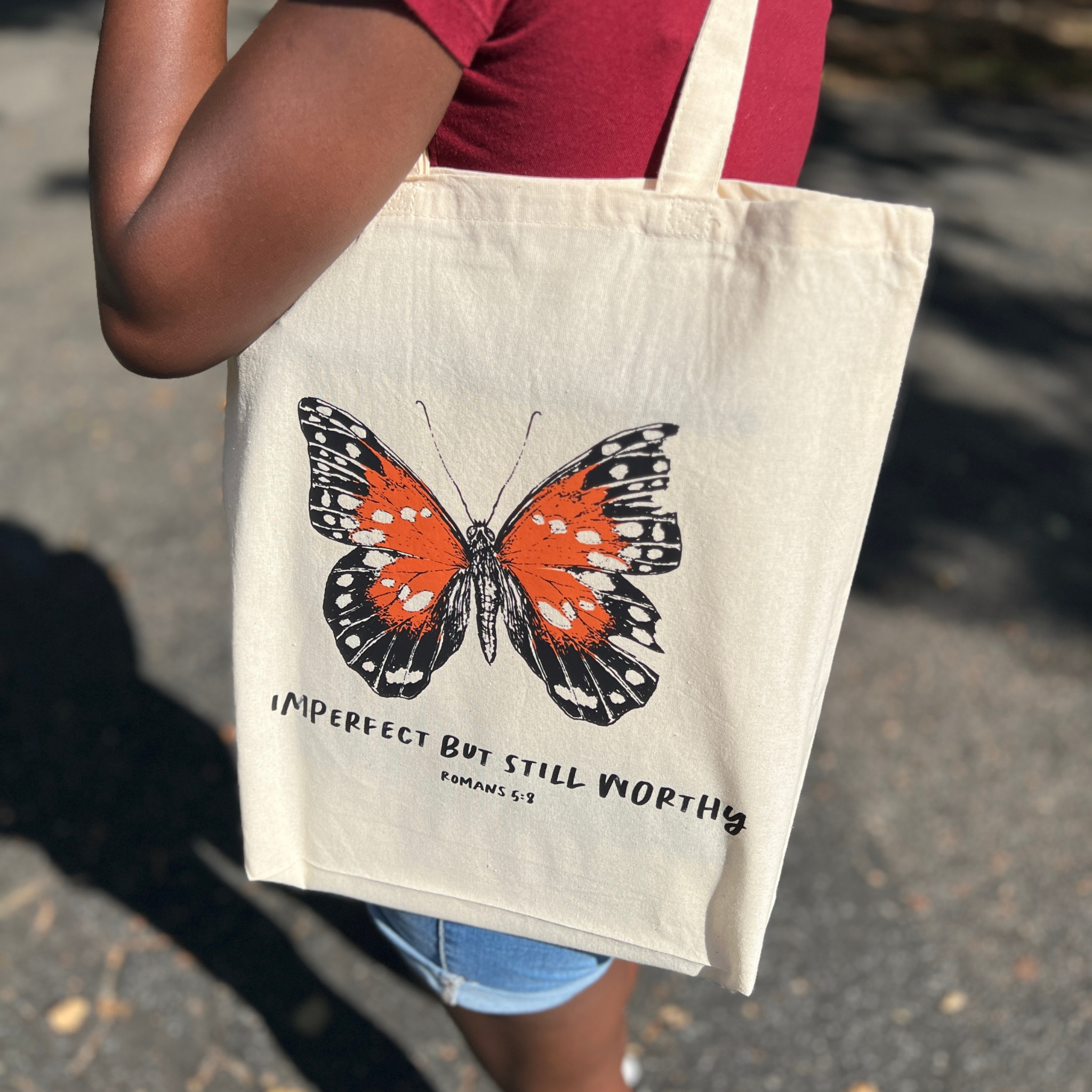 Imperfect But Still Worthy Tote Bag
