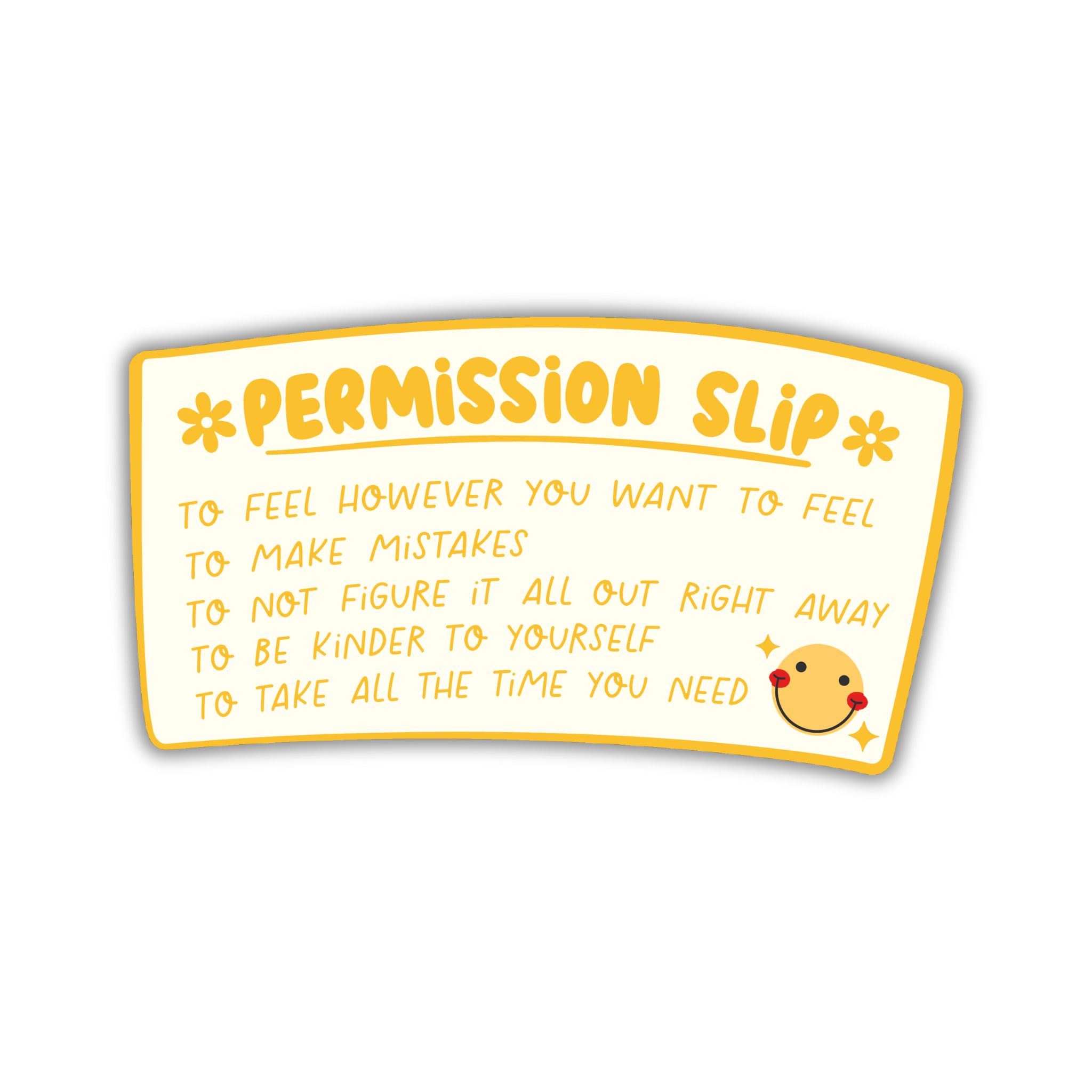 Permission Slip Sticker