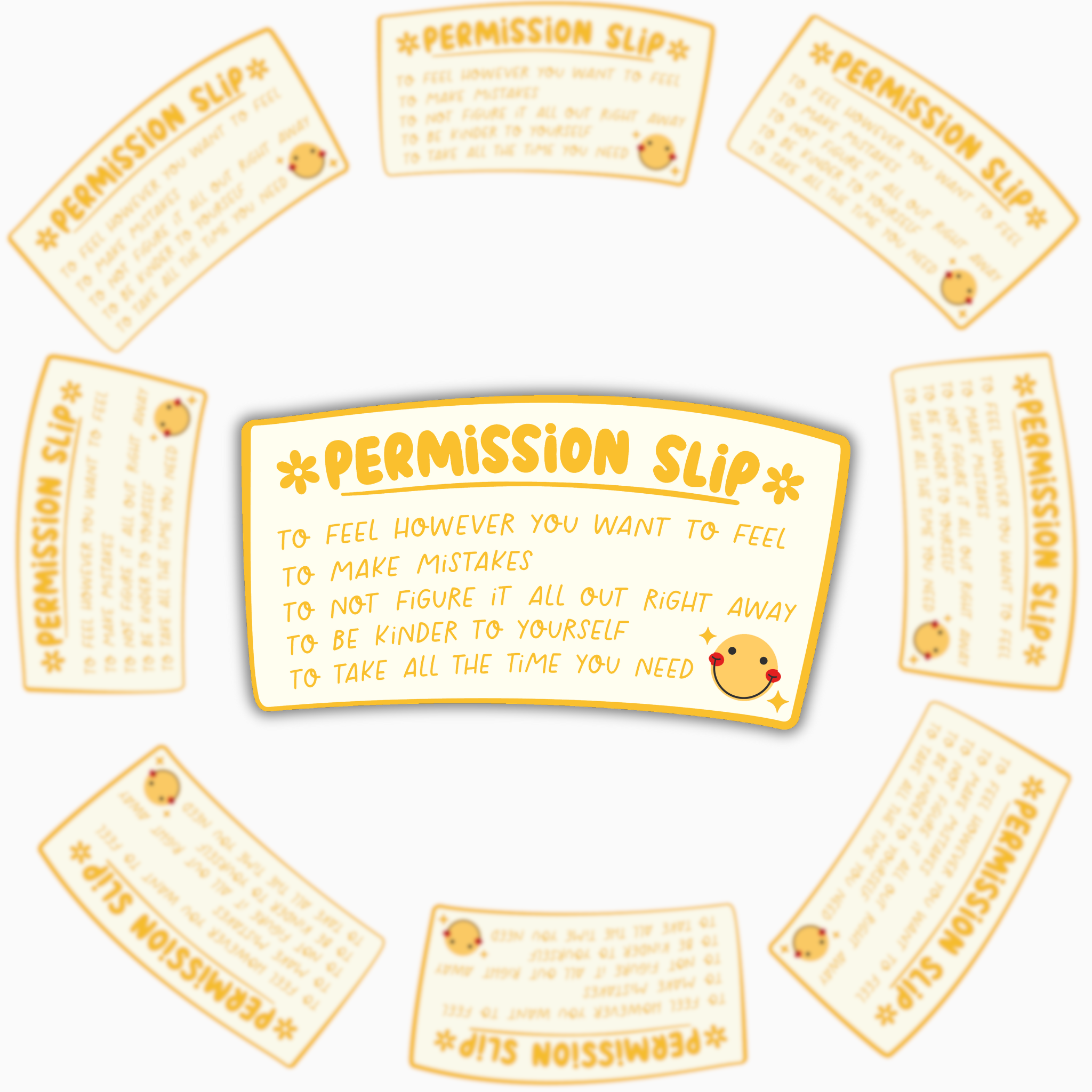 Permission Slip Sticker