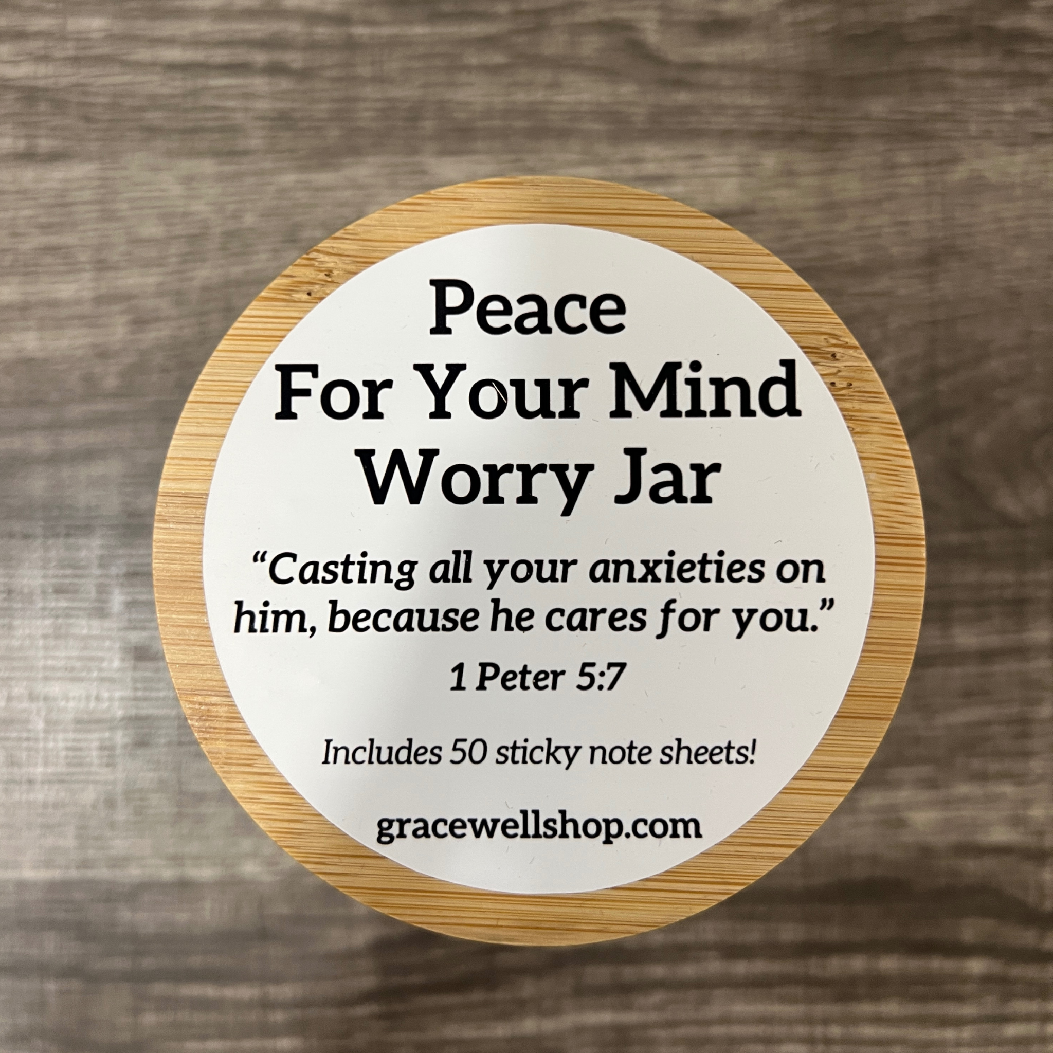 Pray On It, Pray Over It, Pray Through It Worry Jar