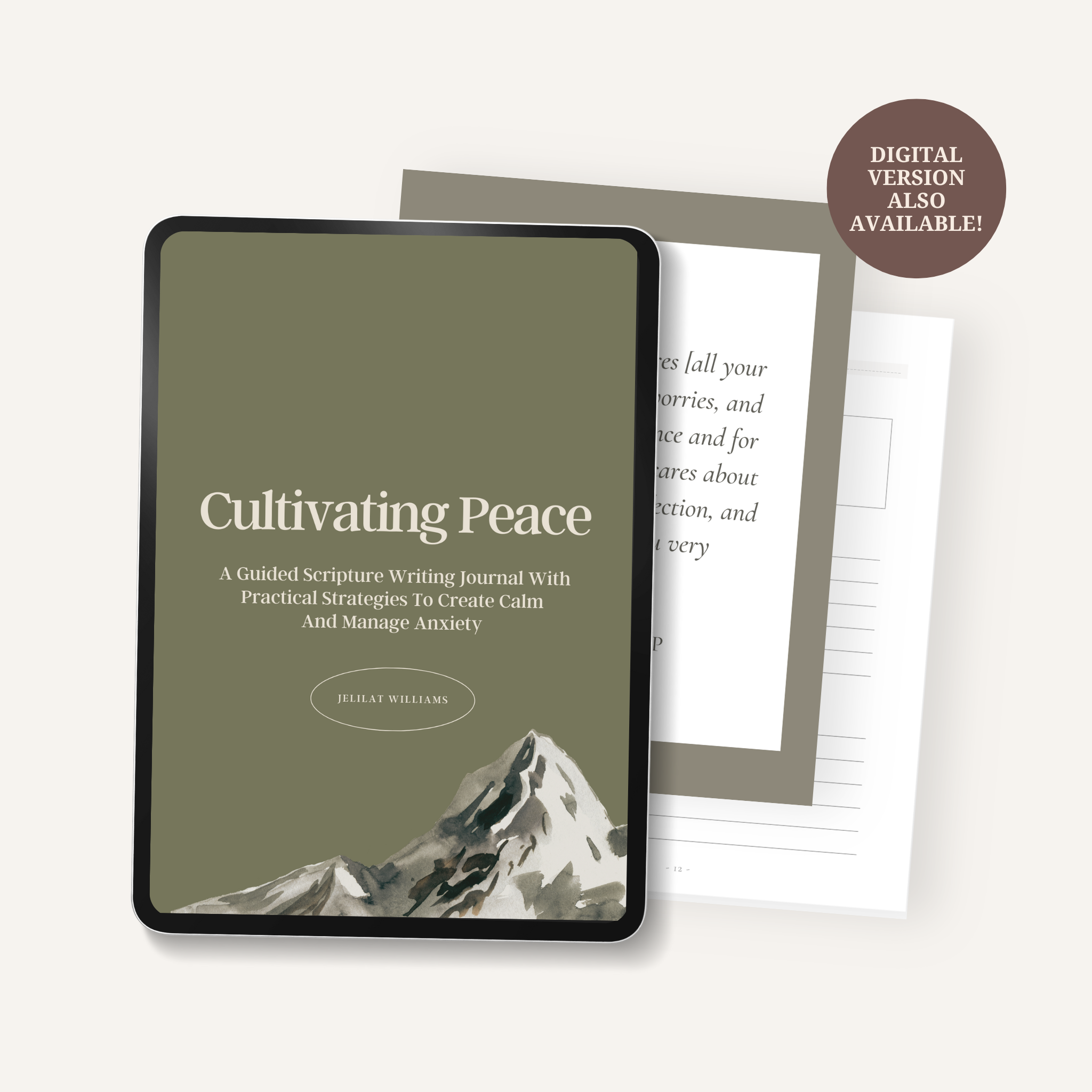 Cultivating Peace: A Guided Scripture Writing Journal With Practical Strategies To Create Calm And Manage Anxiety